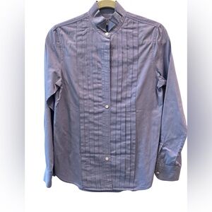 COPY - Thomas Mason for J Crew Blue Tuxedo Button Down